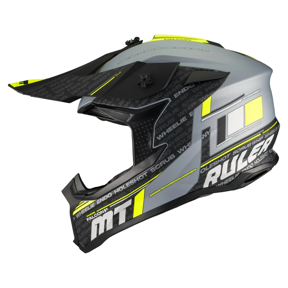 Casca enduro/offroad MT model Falcon S Ruler C2 gri mat [3]