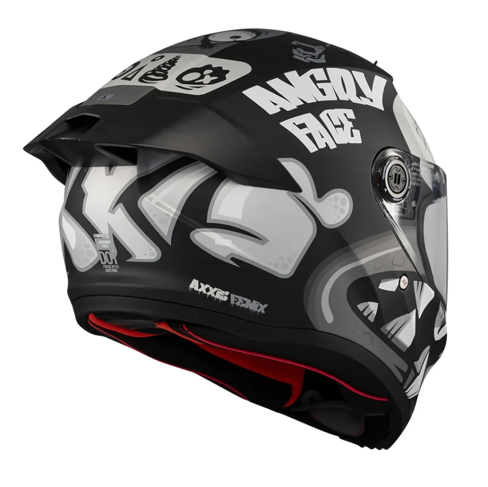 Casca integrala Axxis Fenix Angry Face B2 negru mat - tip viziera: MT-V-31B - DKS429 [3]