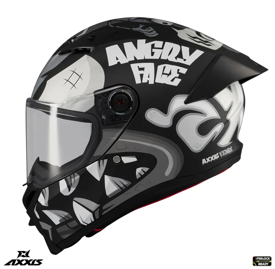 Casca integrala Axxis Fenix Angry Face B2 negru mat - tip viziera: MT-V-31B - DKS429 [7]