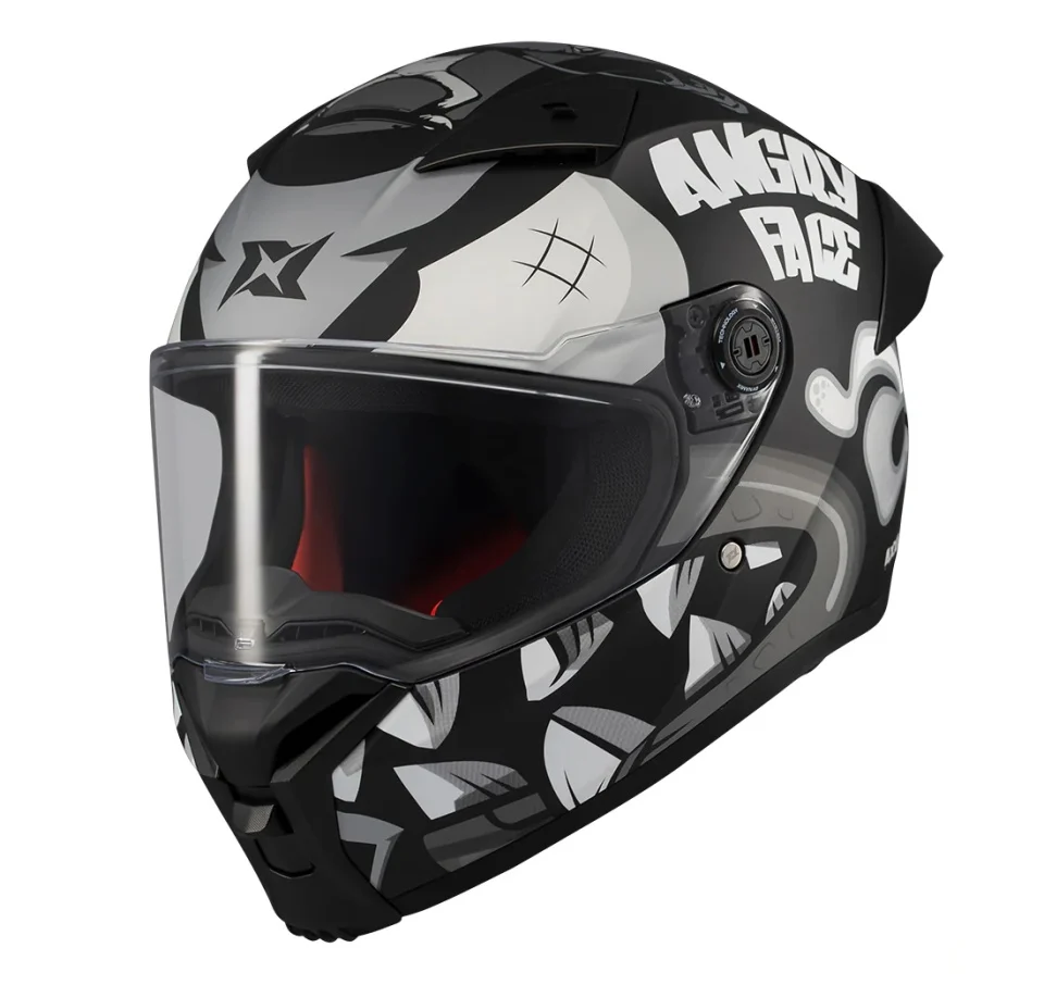 Casca integrala Axxis Fenix Angry Face B2 negru mat - tip viziera: MT-V-31B - DKS429 [4]