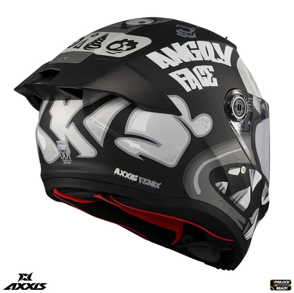 Casca integrala Axxis Fenix Angry Face B2 negru mat - tip viziera: MT-V-31B - DKS429 [5]