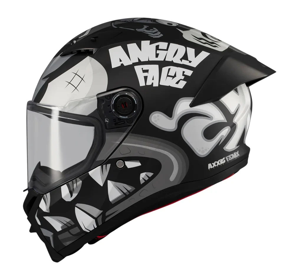 Casca integrala Axxis Fenix Angry Face B2 negru mat - tip viziera: MT-V-31B - DKS429 [2]