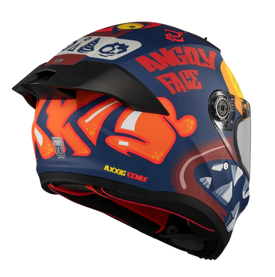 Casca integrala Axxis Fenix Angry Face C5 rosu mat - tip viziera: MT-V-31B - DKS429 [6]