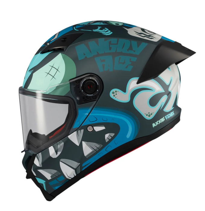 Casca integrala Axxis Fenix Angry Face C7 albastru mat - tip viziera: MT-V-31B - DKS429 [3]
