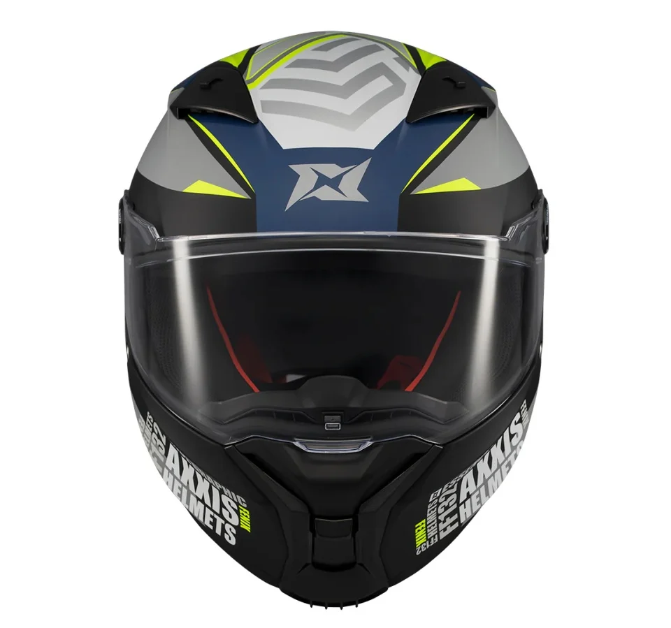 Casca integrala Axxis Fenix Essence C2 gri/albastru mat - tip viziera: MT-V-31B - DKS429 [2]