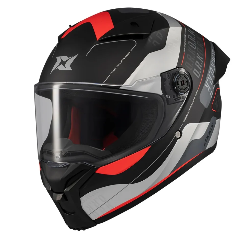 Casca integrala Axxis Fenix Ork B5 rosu mat - tip viziera: MT-V-31B - DKS429 [5]