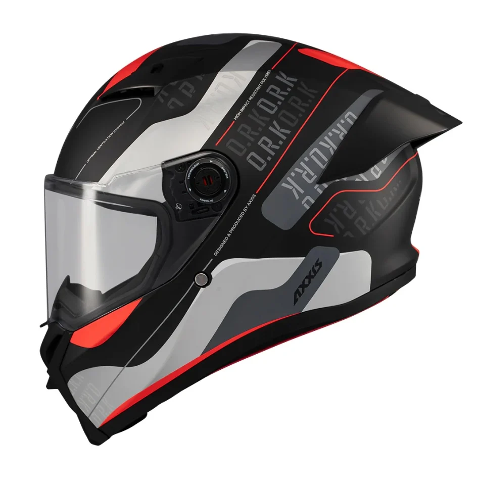 Casca integrala Axxis Fenix Ork B5 rosu mat - tip viziera: MT-V-31B - DKS429 [2]