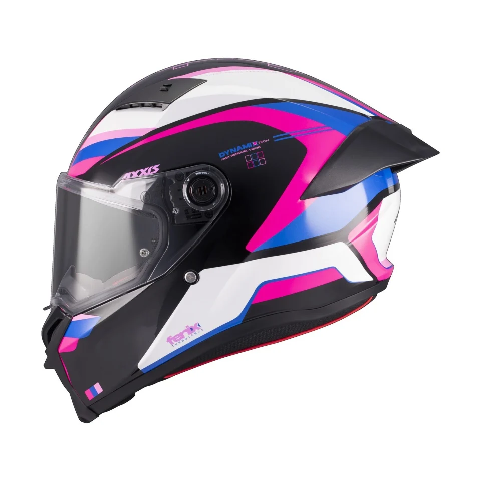 Casca integrala Axxis Fenix Turbulence B8 roz lucios - tip viziera: MT-V-31B - DKS429 [2]