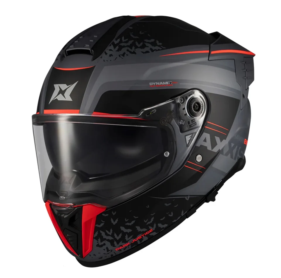 Casca integrala Axxis Hawk Evo SV Dark Justice C1 gri mat (ochelari soare integrati) - tip viziera: MT-V-31 [2]