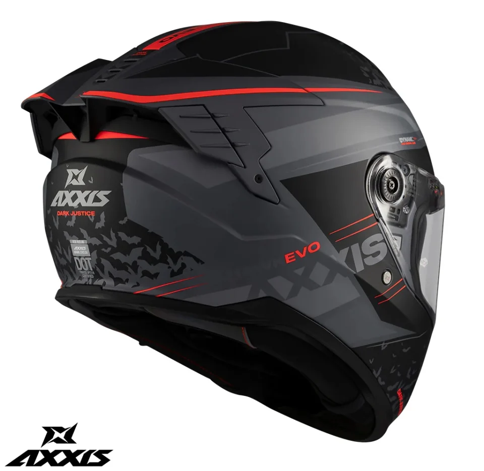 Casca integrala Axxis Hawk Evo SV Dark Justice C1 gri mat (ochelari soare integrati) - tip viziera: MT-V-31 [8]
