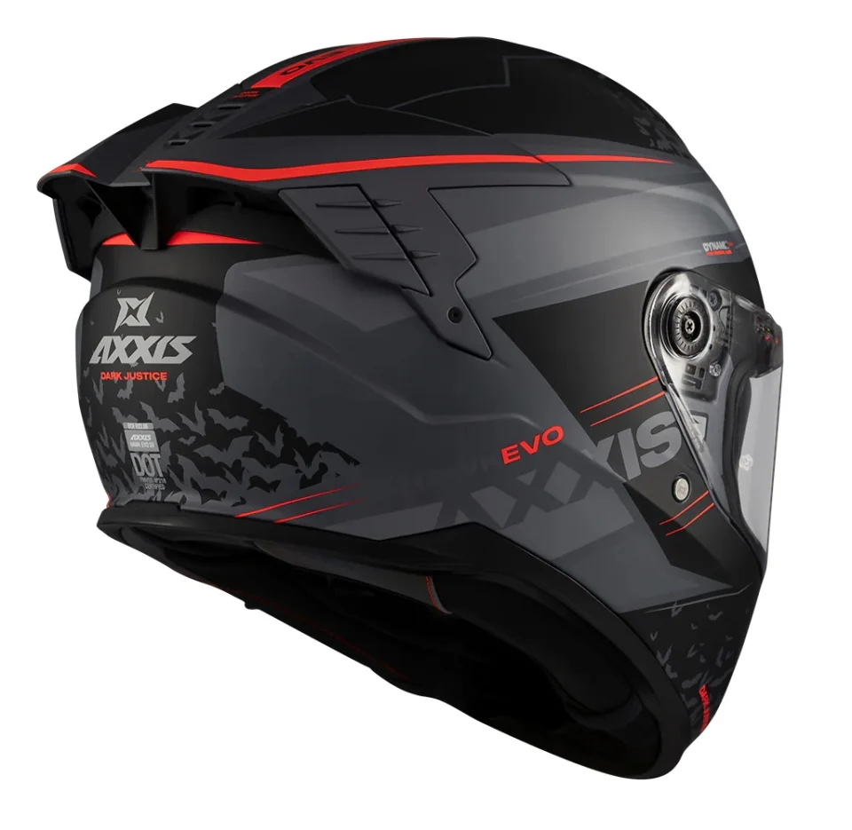 Casca integrala Axxis Hawk Evo SV Dark Justice C1 gri mat (ochelari soare integrati) - tip viziera: MT-V-31 [4]