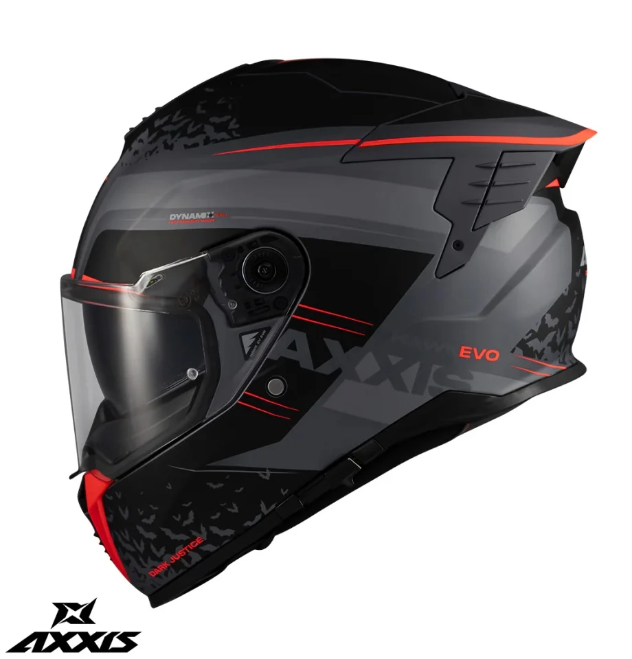 Casca integrala Axxis Hawk Evo SV Dark Justice C1 gri mat (ochelari soare integrati) - tip viziera: MT-V-31 [9]