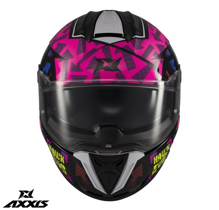 Casca integrala Axxis Hawk Evo SV Sketchbook B8 roz (fuchsia) lucios (ochelari soare integrati) - tip viziera: MT-V-31 [4]