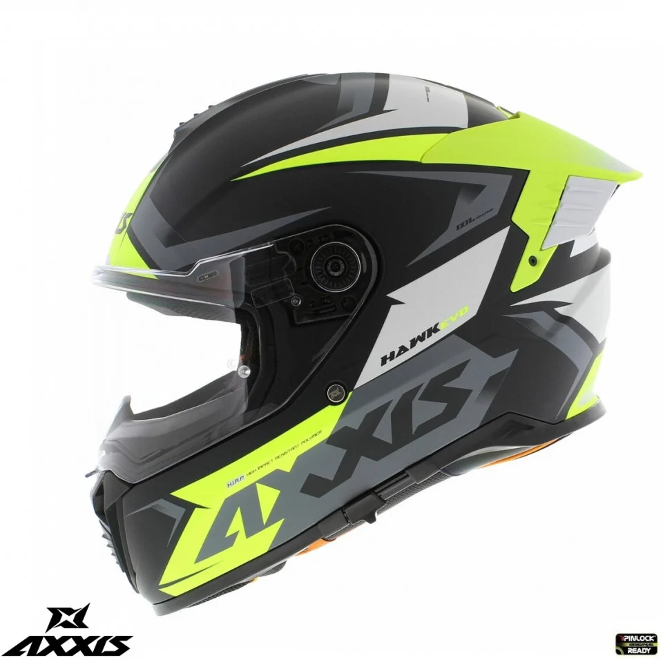 Casca integrala Axxis Hawk SV Judge B3 galben fluor mat negru mat (ochelari soare integrati) - tip viziera: MT-V-31 [7]