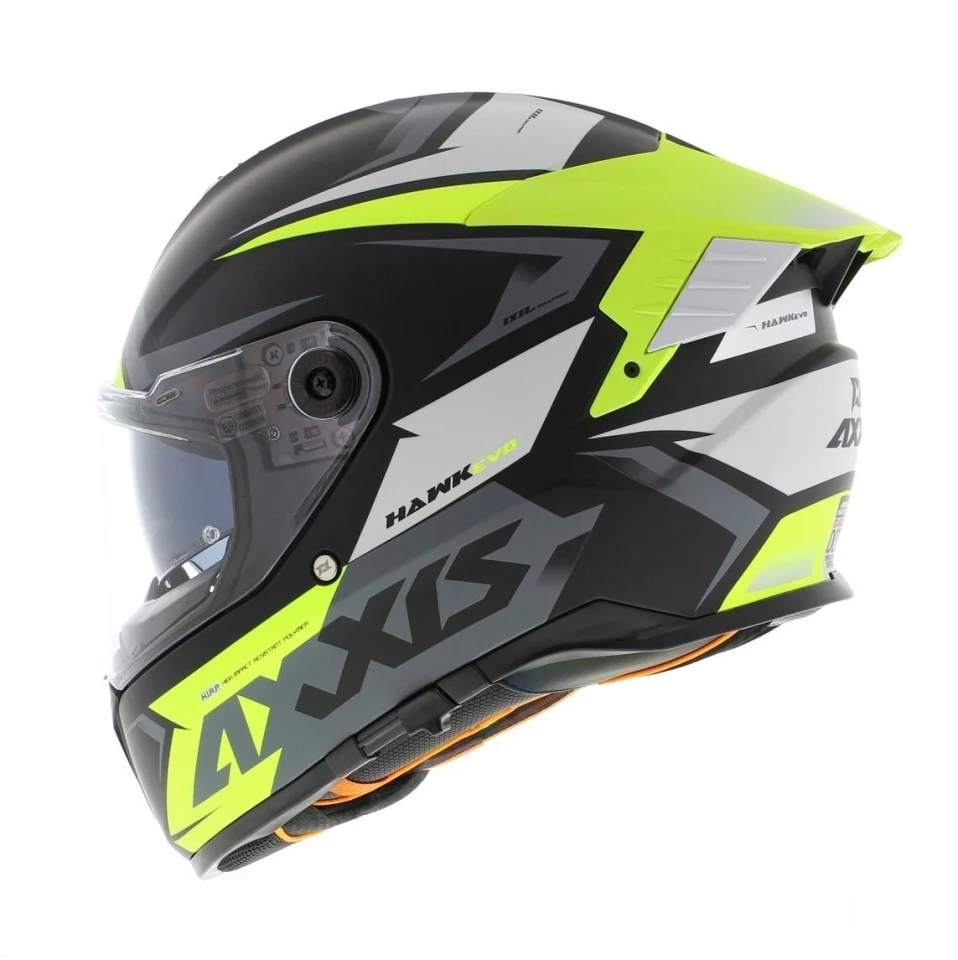 Casca integrala Axxis Hawk SV Judge B3 galben fluor mat negru mat (ochelari soare integrati) - tip viziera: MT-V-31 [3]