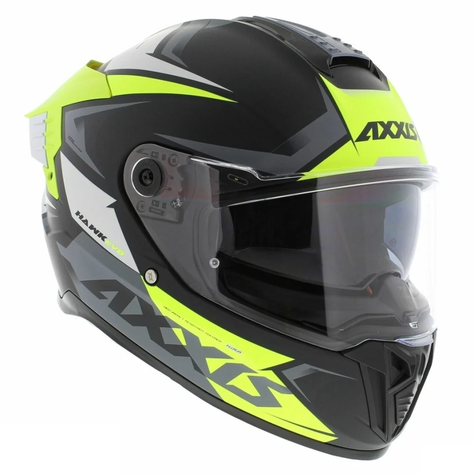 Casca integrala Axxis Hawk SV Judge B3 galben fluor mat negru mat (ochelari soare integrati) - tip viziera: MT-V-31 [5]