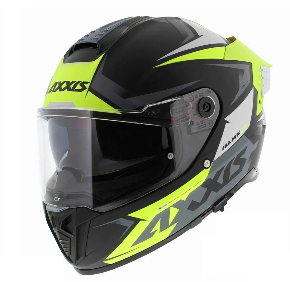 Casca integrala Axxis Hawk SV Judge B3 galben fluor mat negru mat (ochelari soare integrati) - tip viziera: MT-V-31 [4]