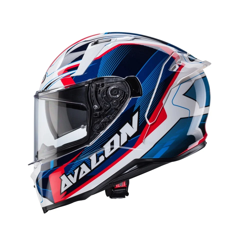 Casca integrala Caberg model Avalon X SV Optic D6 alb/albastru/rosu lucios Pinlock ready [2]