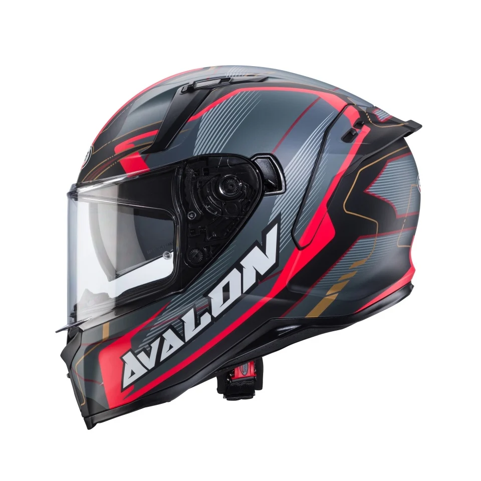 Casca integrala Caberg model Avalon X SV Optic L7 negru/gri/rosu mat Pinlock ready [3]