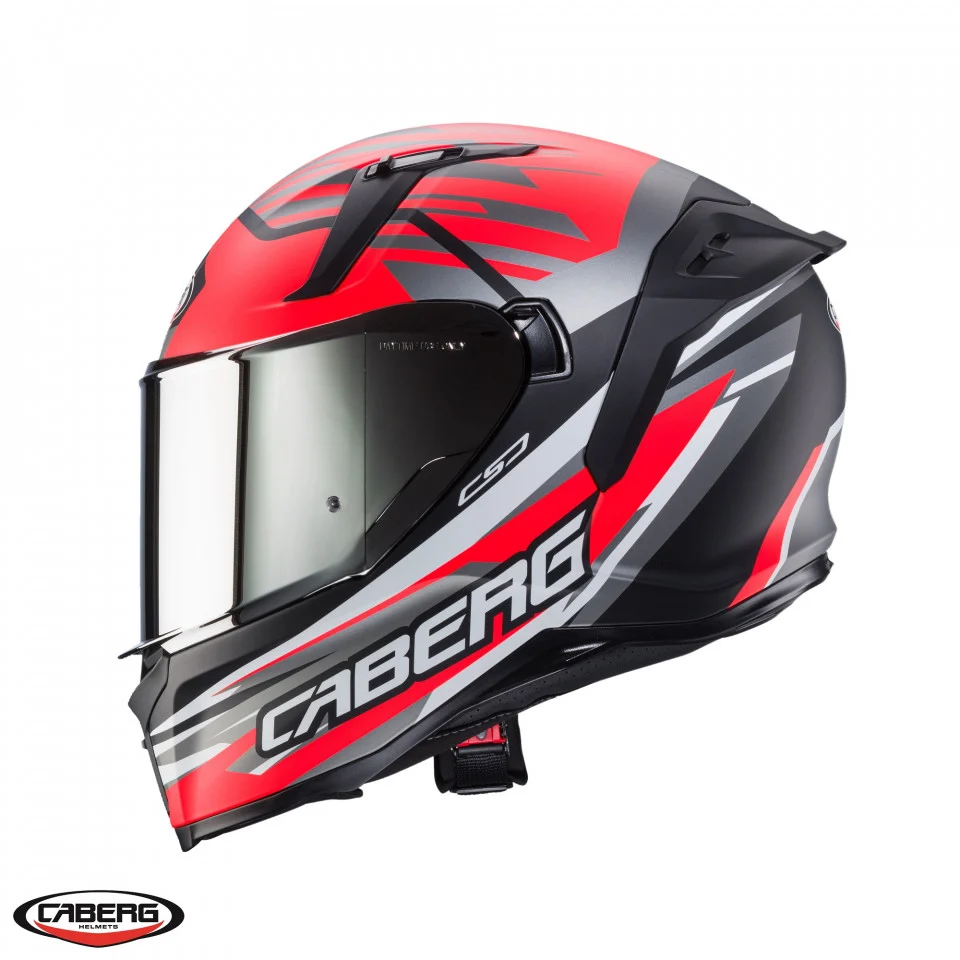 Casca integrala Caberg model Avalon X SV Optic L7 negru/gri/rosu mat Pinlock ready [4]