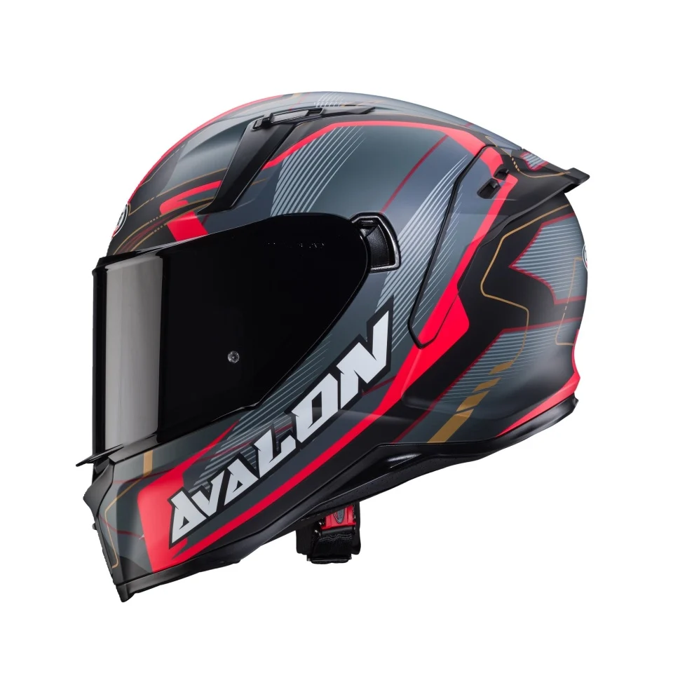 Casca integrala Caberg model Avalon X SV Optic L7 negru/gri/rosu mat Pinlock ready [2]