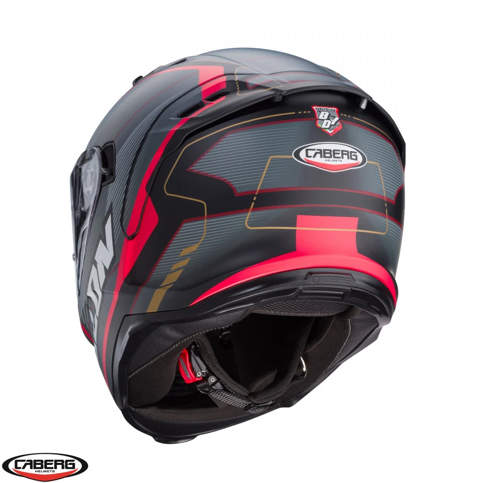 Casca integrala Caberg model Avalon X SV Optic L7 negru/gri/rosu mat Pinlock ready [5]