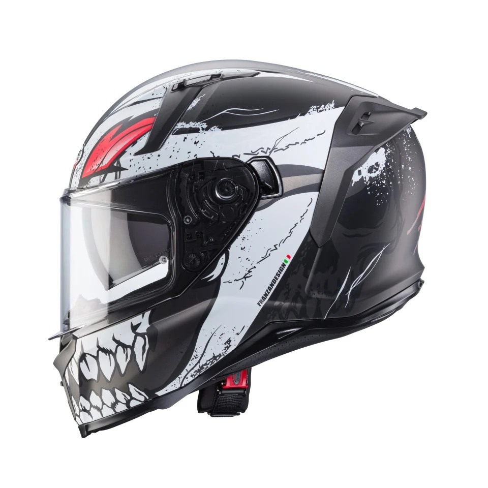 Casca integrala Caberg model Avalon X SV Punk K8 gri/alb/rosu mat Pinlock ready [8]