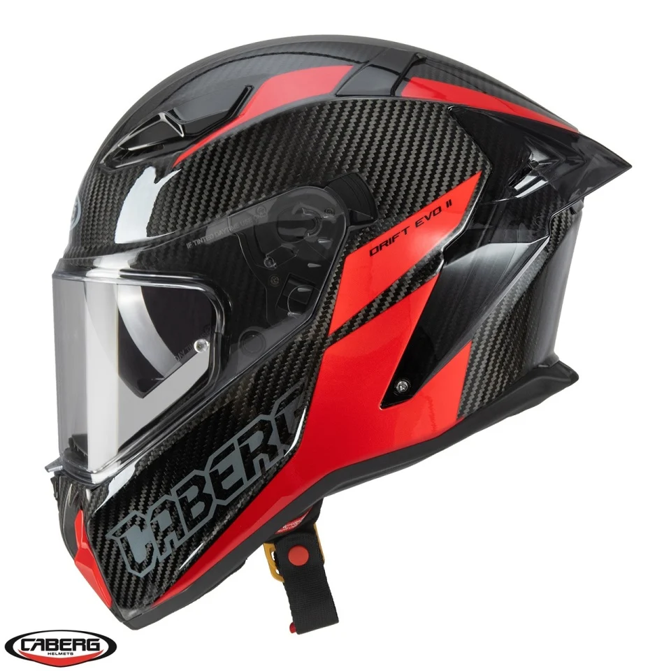 Casca integrala Caberg model Drift Evo II Carbon Nova N5 rosu Pinlock ready - lentila Pinlock - 100% carbon [2]