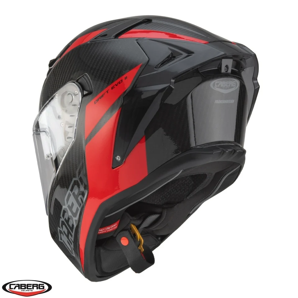 Casca integrala Caberg model Drift Evo II Carbon Nova N5 rosu Pinlock ready - lentila Pinlock - 100% carbon [4]