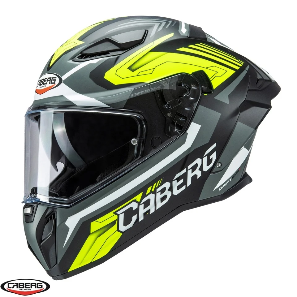 Casca integrala Caberg model Drift Evo II SV Jarama L6 negru/gri/galben fluor mat Pinlock ready - lentila Pinlock inclusa [6]