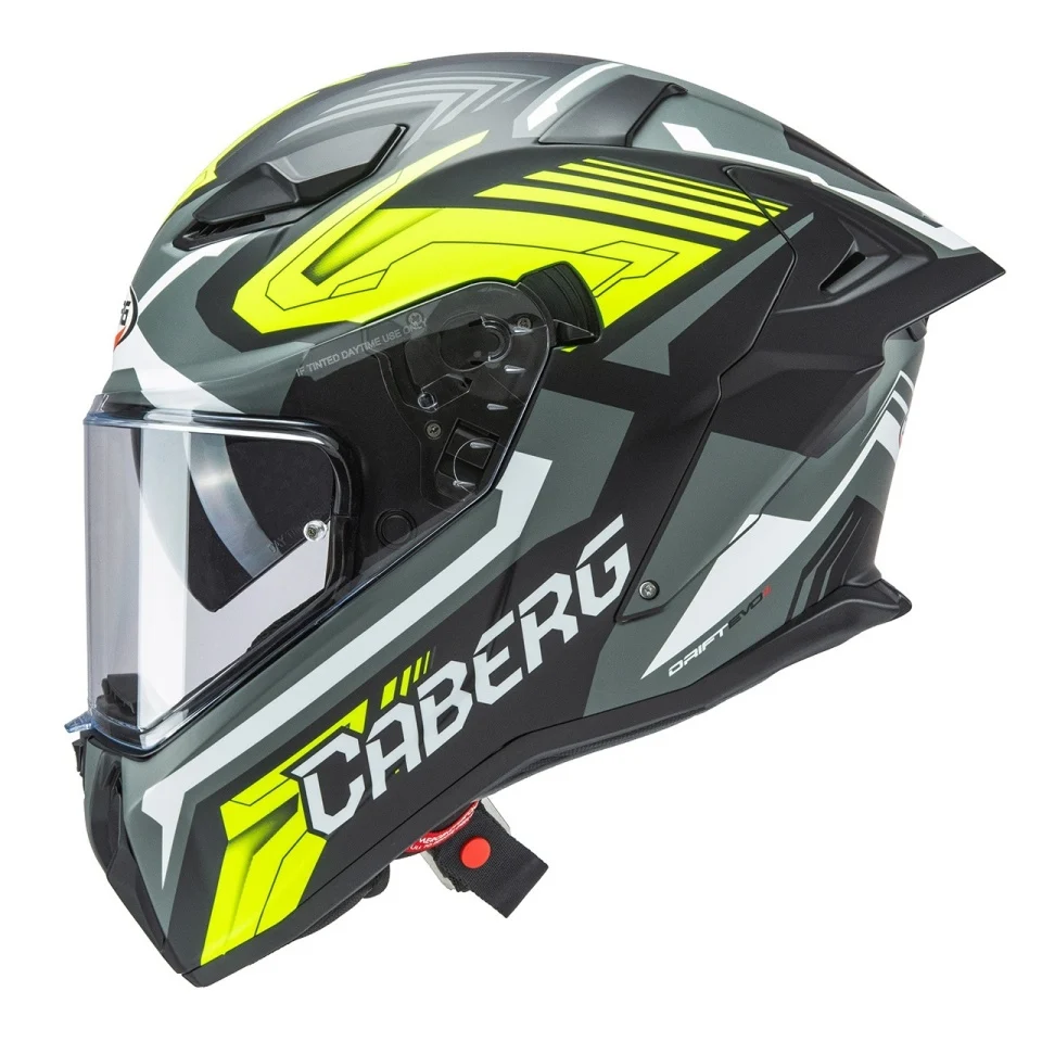 Casca integrala Caberg model Drift Evo II SV Jarama L6 negru/gri/galben fluor mat Pinlock ready - lentila Pinlock inclusa [2]