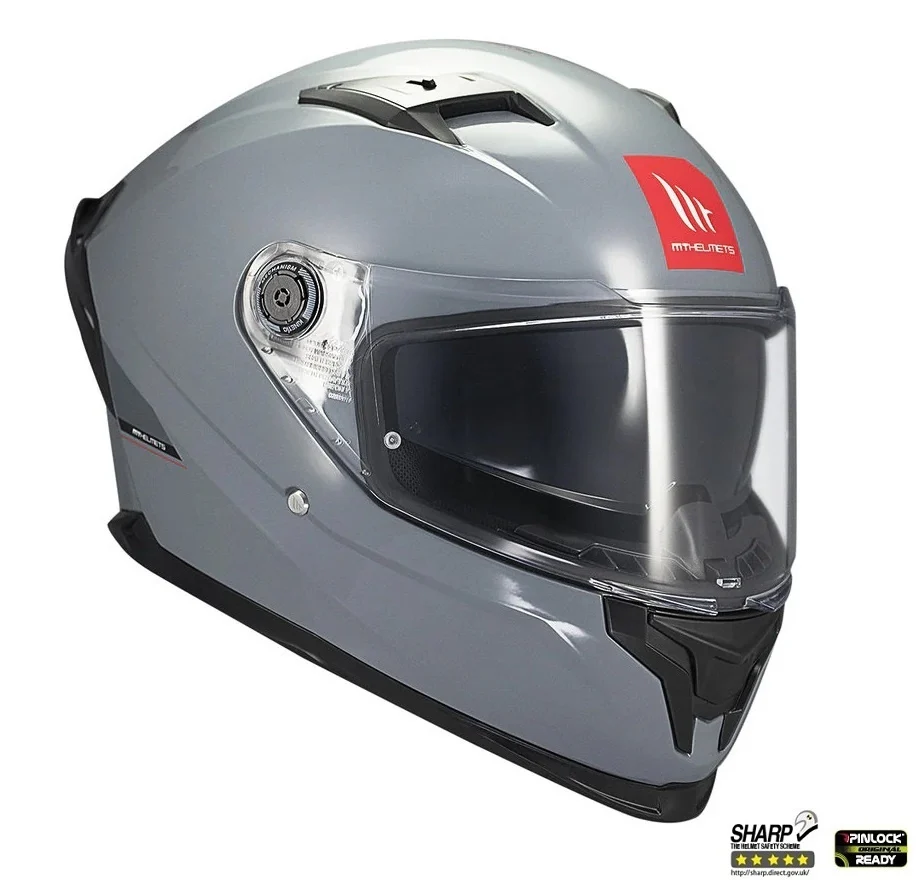 Casca integrala MT Braker SV A12 gri lucios (ochelari soare integrati) - tip viziera: MT-V-28B - DKS435 [3]