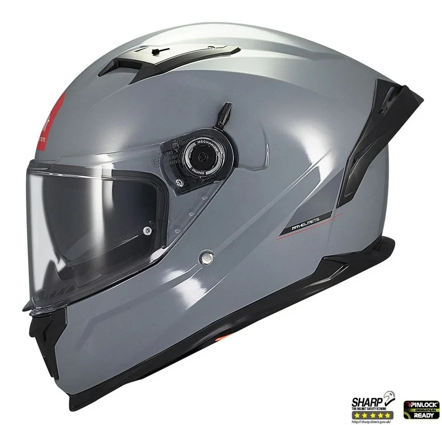 Casca integrala MT Braker SV A12 gri lucios (ochelari soare integrati) - tip viziera: MT-V-28B - DKS435 [4]