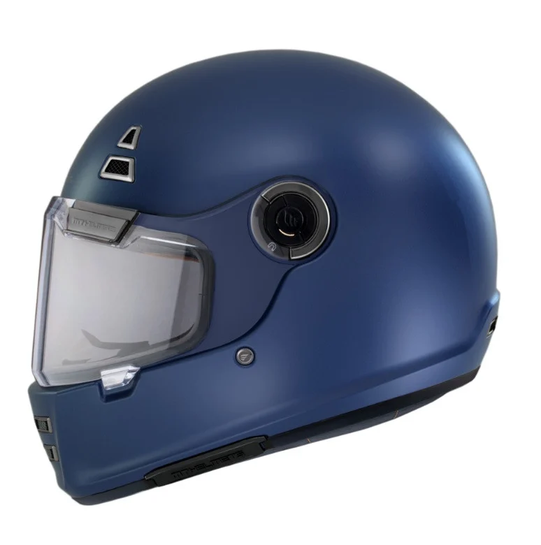 Casca integrala MT Jarama A7 albastru mat - model Retro - Cafe Racer [2]