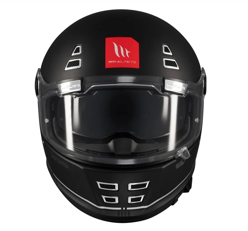 Casca integrala MT Jarama SV B2 negru mat - model Retro - Cafe Racer (ochelari soare integrati) - tip viziera: MT-V-32 [8]