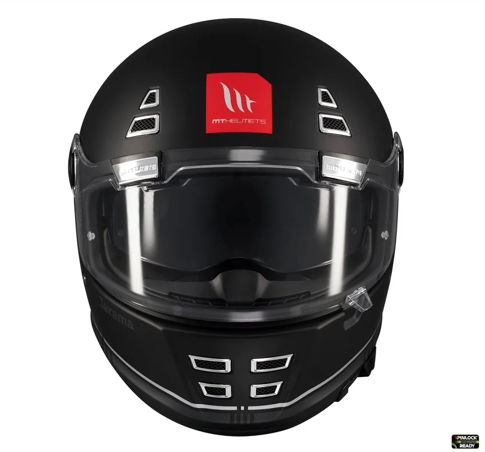 Casca integrala MT Jarama SV B2 negru mat - model Retro - Cafe Racer (ochelari soare integrati) - tip viziera: MT-V-32 [2]