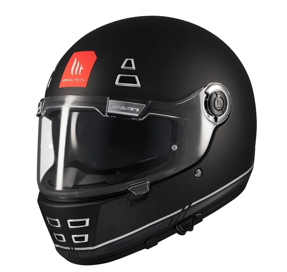 Casca integrala MT Jarama SV B2 negru mat - model Retro - Cafe Racer (ochelari soare integrati) - tip viziera: MT-V-32 [5]