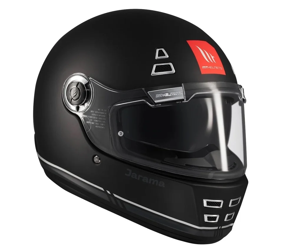 Casca integrala MT Jarama SV B2 negru mat - model Retro - Cafe Racer (ochelari soare integrati) - tip viziera: MT-V-32 [6]