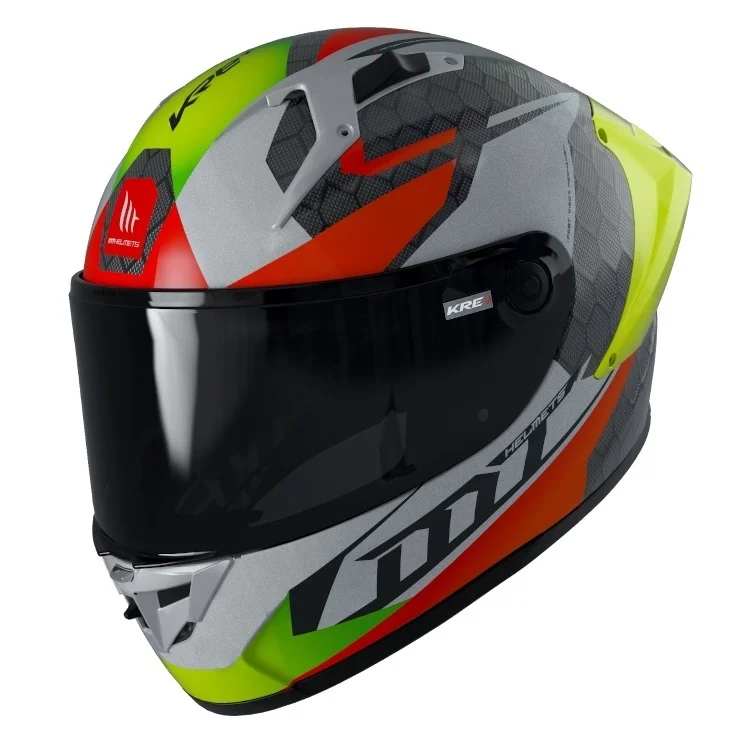 Casca integrala MT KRE+ Carbon Projectile D2 gri lucios - 100% carbon - FIM approved [7]