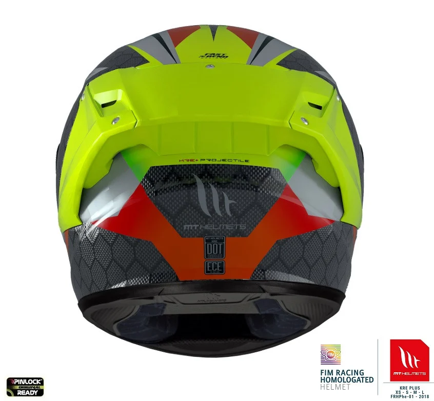 Casca integrala MT KRE+ Carbon Projectile D2 gri lucios - 100% carbon - FIM approved [4]