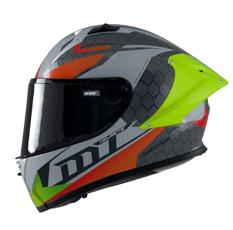 Casca integrala MT KRE+ Carbon Projectile D2 gri lucios - 100% carbon - FIM approved [5]