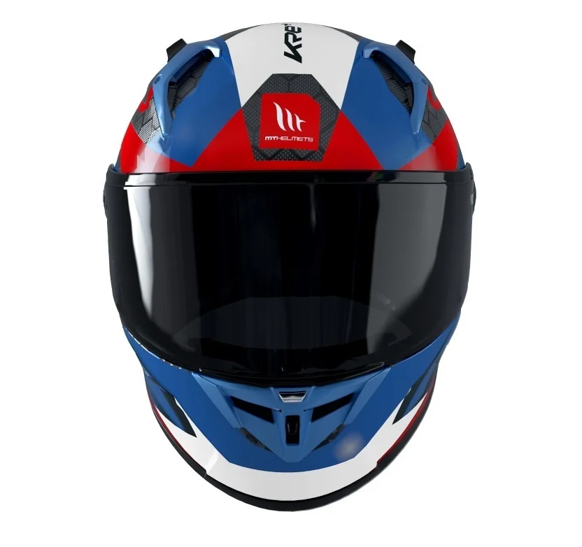 Casca integrala MT KRE+ Carbon Projectile D7 albastru lucios - 100% carbon - FIM approved [8]