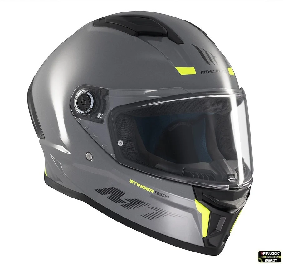 Casca integrala MT Stinger 2 A12 gri lucios - tip viziera: MT-V-28B [4]
