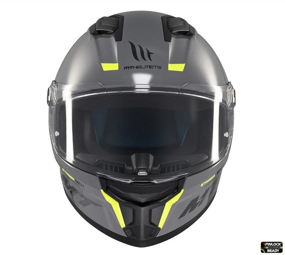 Casca integrala MT Stinger 2 A12 gri lucios - tip viziera: MT-V-28B [3]