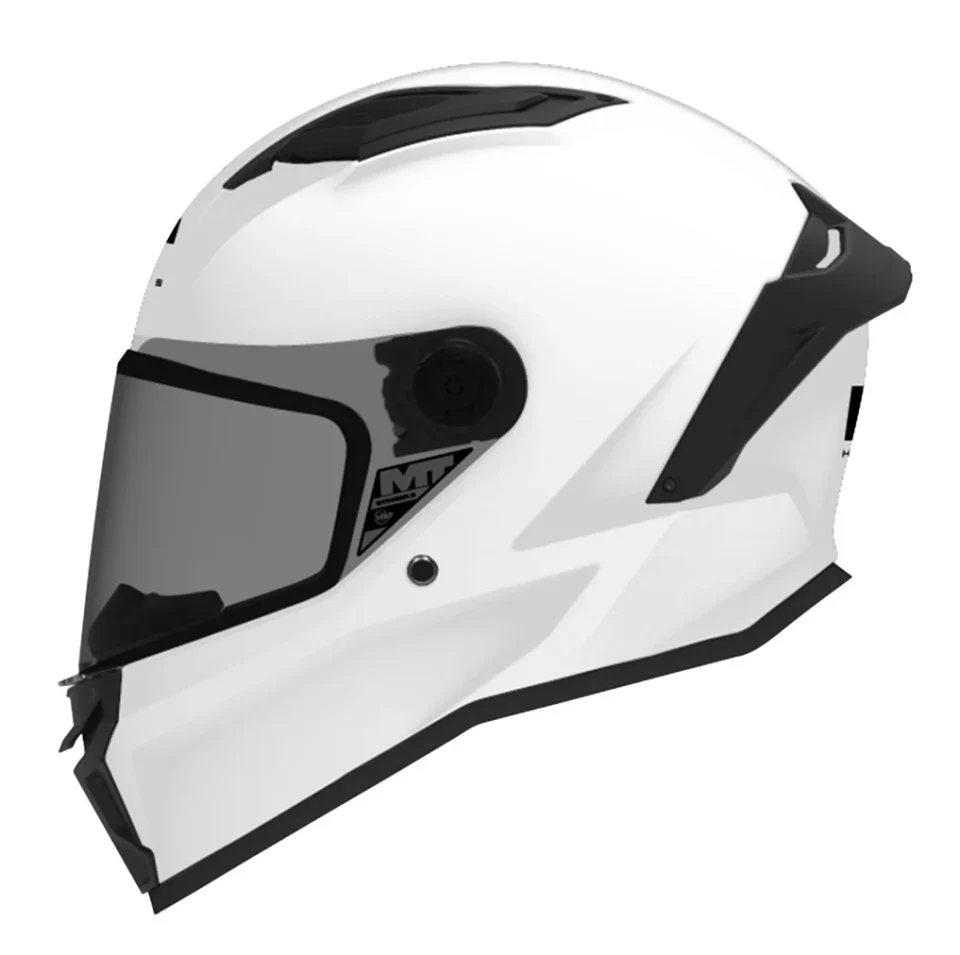 Casca integrala MT Stinger 2 Kids Pure A0 alb lucios - tip viziera: MT-V-28B - casca de copii [8]