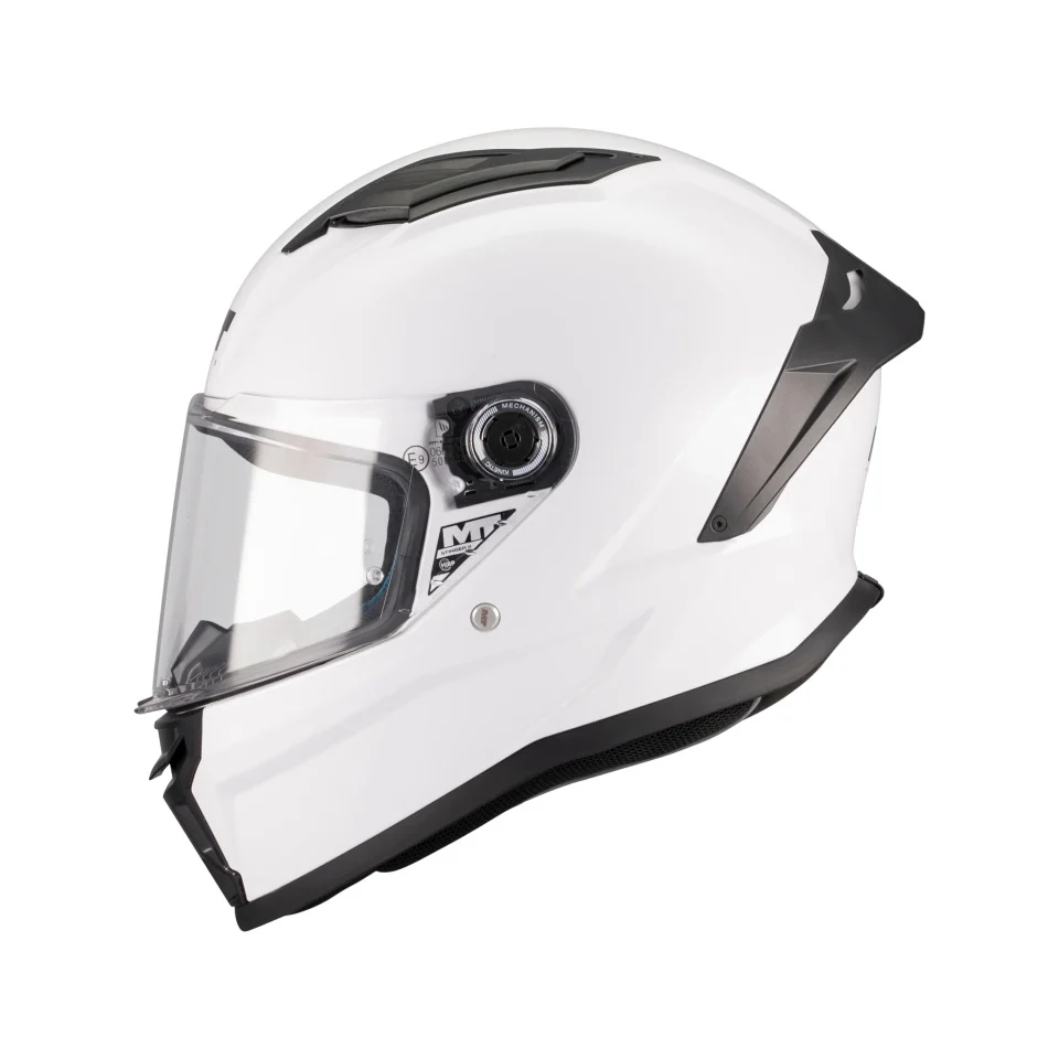 Casca integrala MT Stinger 2 Kids Pure A0 alb lucios - tip viziera: MT-V-28B - casca de copii [4]
