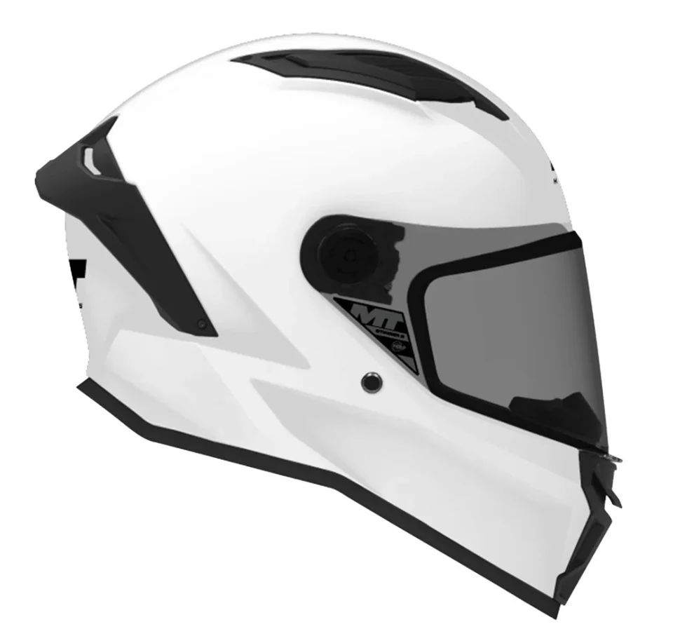 Casca integrala MT Stinger 2 Kids Pure A0 alb lucios - tip viziera: MT-V-28B - casca de copii [5]