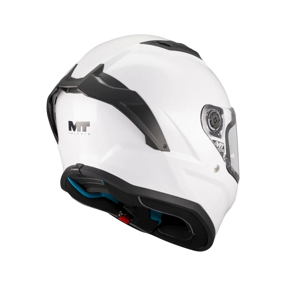 Casca integrala MT Stinger 2 Kids Pure A0 alb lucios - tip viziera: MT-V-28B - casca de copii [2]
