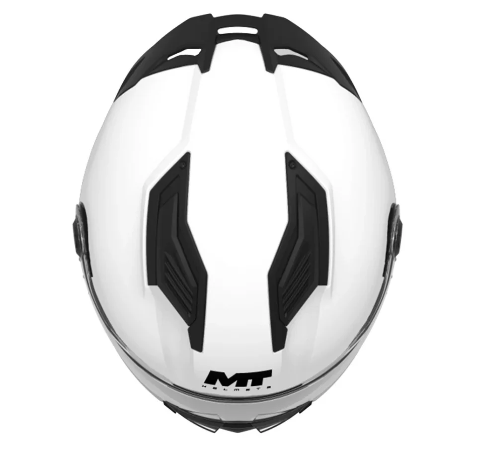 Casca integrala MT Stinger 2 Kids Pure A0 alb lucios - tip viziera: MT-V-28B - casca de copii [7]