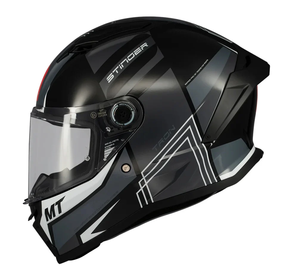 Casca integrala MT Stinger 2 Tron B12 negru/gri lucios - tip viziera: MT-V-28B [2]